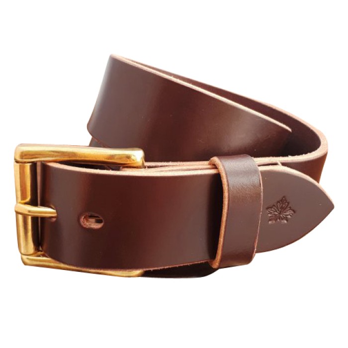 Genuine Black Brown Leather Belt