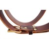 Genuine Black Brown Leather Belt