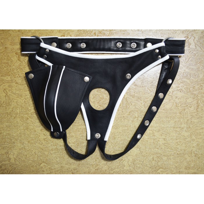 Leather Jock Pouch Leather Underwear