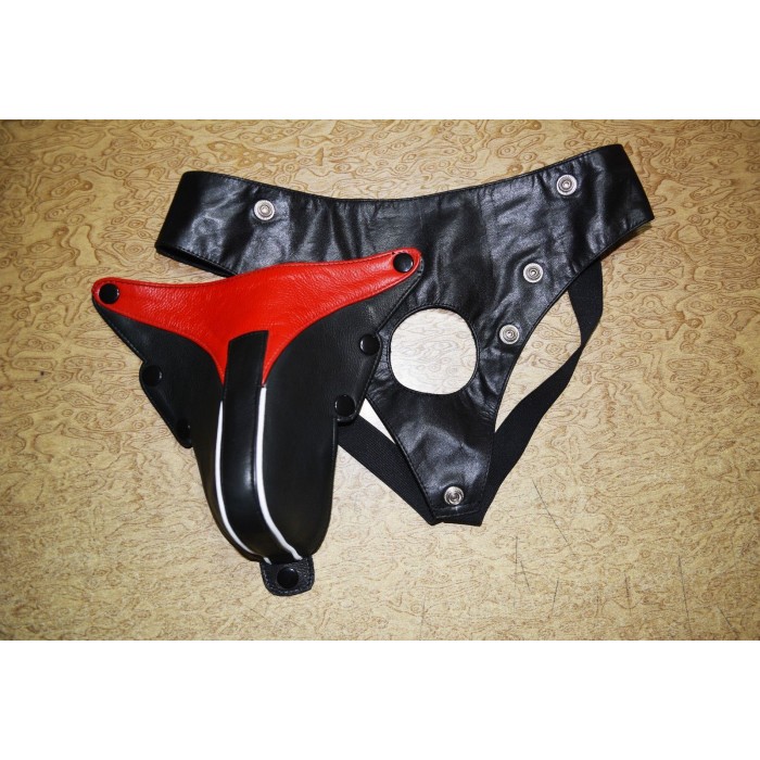 Leather Jock Pouch Leather Underwear